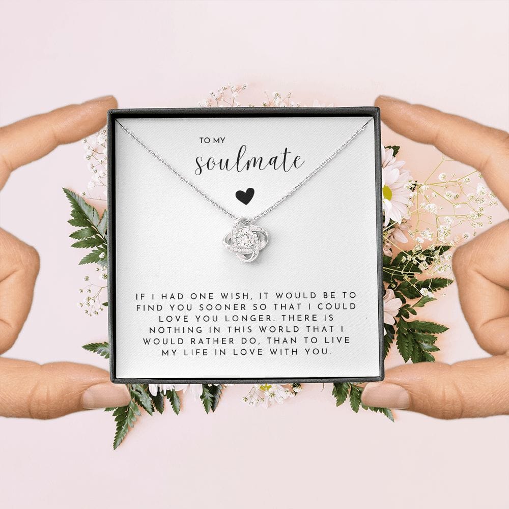 TO MY SOULMATE - Love You Longer (Love Knot Necklace)
