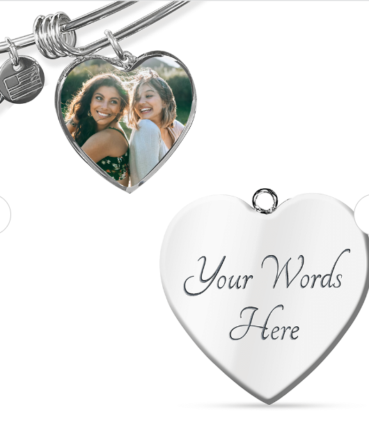 MAID OF HONOR PROPOSAL - I Couldn't Say "I Do" Without You (Photo/Engraved Bangle Bracelet