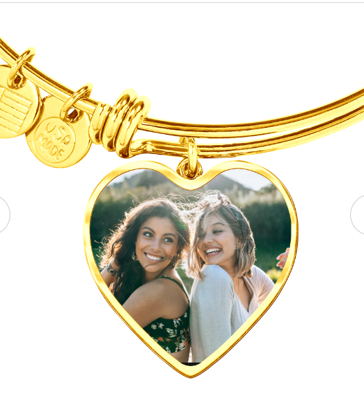 MAID OF HONOR PROPOSAL - I Couldn't Say "I Do" Without You (Photo/Engraved Bangle Bracelet