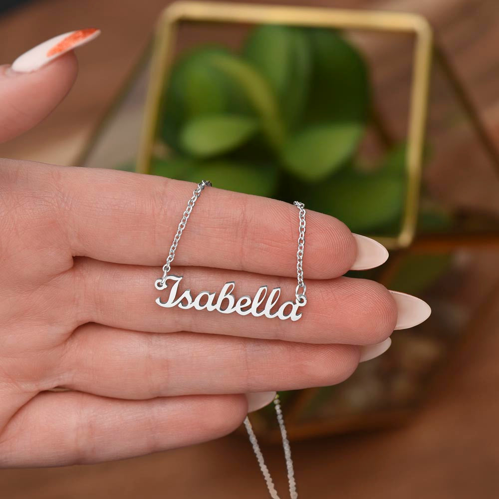 BEAUTIFUL BONUS DAUGHTER - Promise To Love You (Custom Name Necklace)