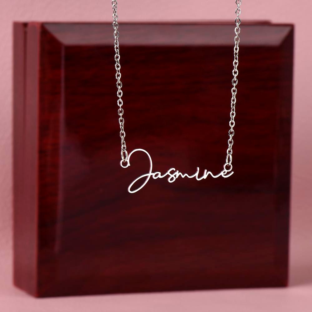 Signature Name Necklace (no message card)