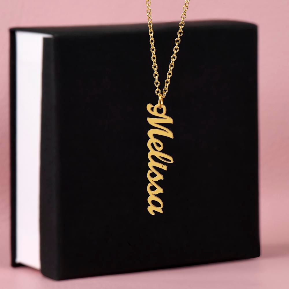 Vertical Name Necklace (no message card)